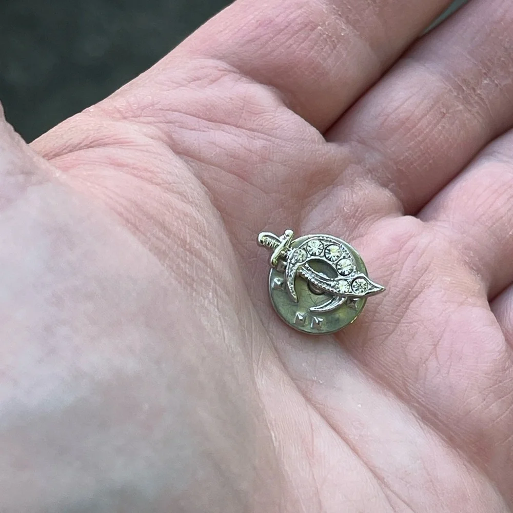 Vintage Sterling Shriners Masonic Lapel Pin